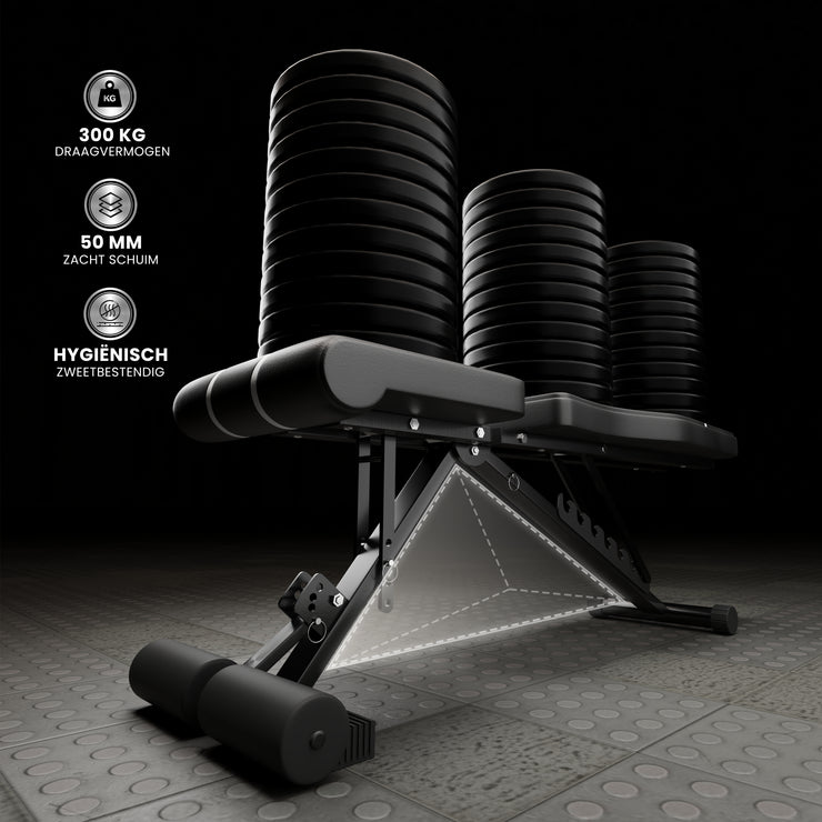 fitness bankdruk bank met verlengstuk groot 